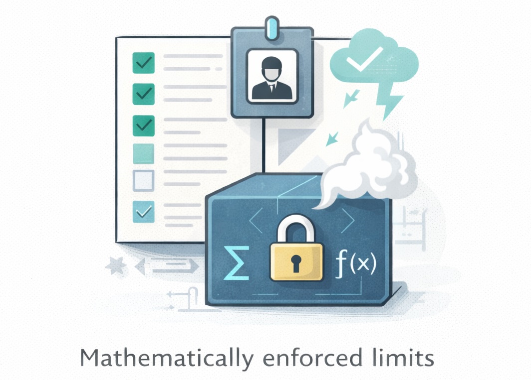 Zero-knowledge is mathematically enforced limits